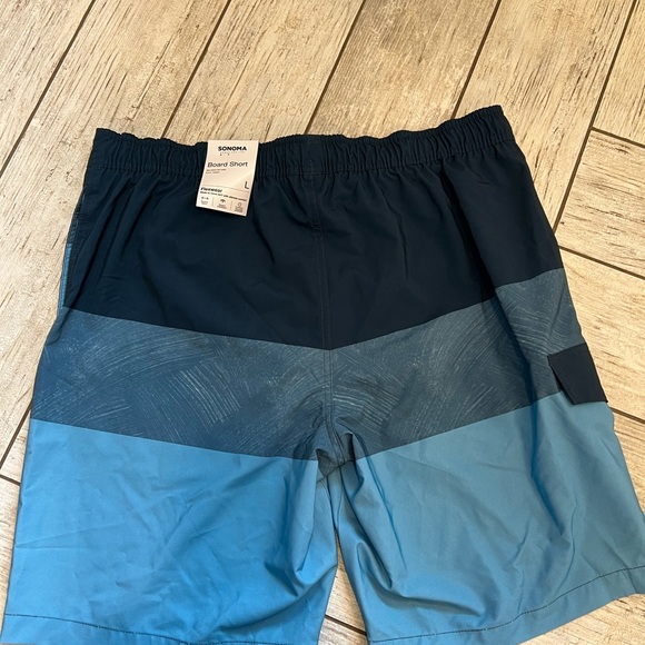 NWT Sonoma Blue and Teal Swim Shorts - Picture 3 of 9